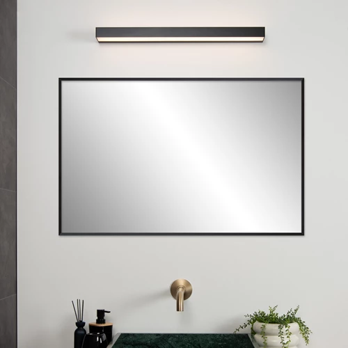Lucide ALEXA - Applique murale Salle de bains - LED - 1x8W 3000K - IP44 - Noir - ambiance 1